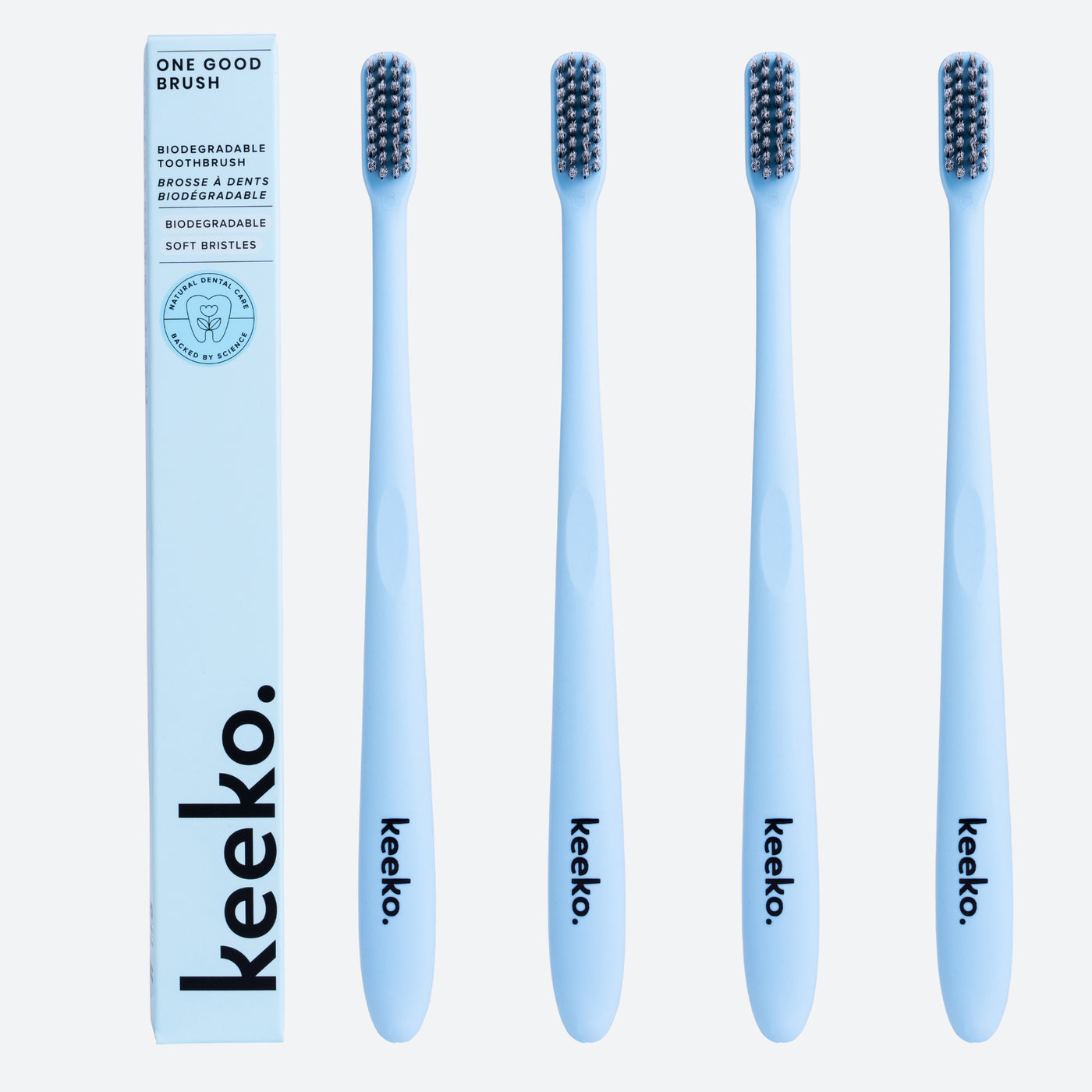 Biodegradable Toothbrush Set