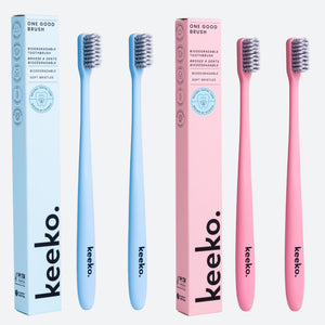 Biodegradable Toothbrush Set